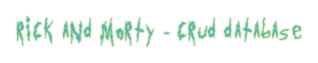 Rick and Morty Logo